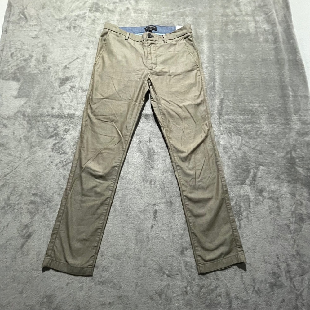 Banana Republic Aiden Fit Chinos Mens 30x30 Tan Khaki Slim Fit Pants 261495-00